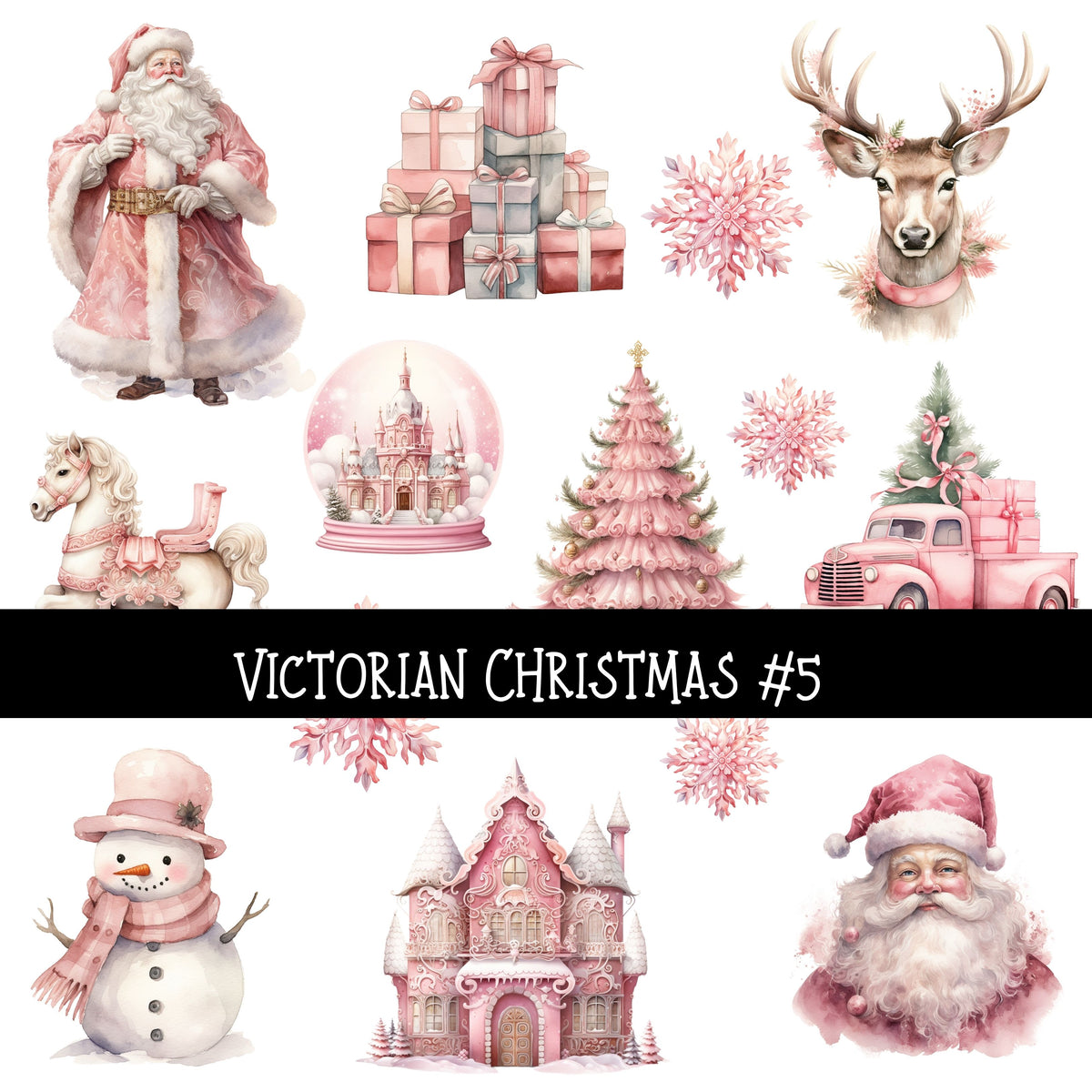 Victorian Christmas Torn Pages UV DTF Decal sheets 9 Designs available