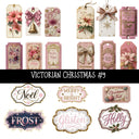 Victorian Christmas Torn Pages UV DTF Decal sheets 9 Designs available
