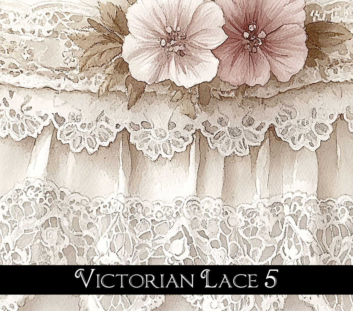Victorian lace vinyl tumbler wraps 14 different prints