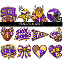 Vikings UV DTF Decal sheet