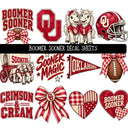 Boomer Sooner OU UV DTF Decal sheet