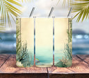 Vintage Beach Vinyl Tumbler wraps- 6 Designs