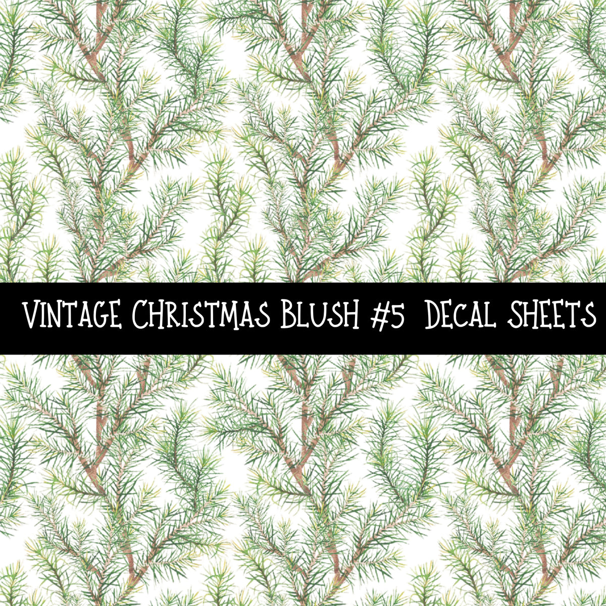 Vintage Christmas Blush UV DTF Decal sheets 6 Designs available