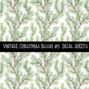 Vintage Christmas Blush UV DTF Decal sheets 6 Designs available
