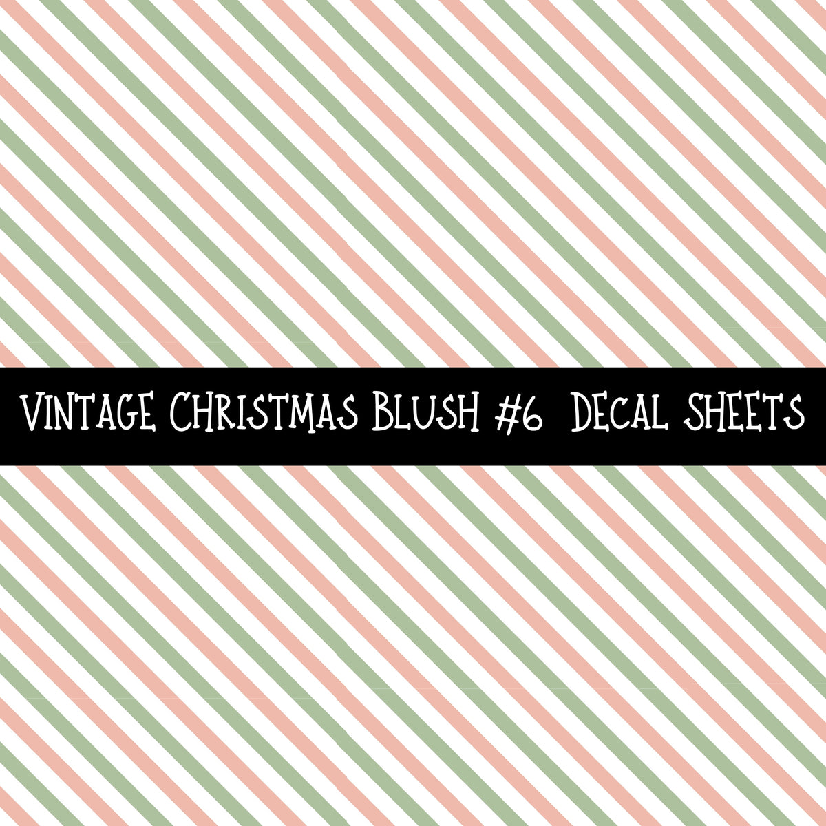 Vintage Christmas Blush UV DTF Decal sheets 6 Designs available