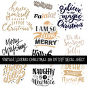 Vintage Leopard Christmas UV DTF Decal sheets 8 Designs available