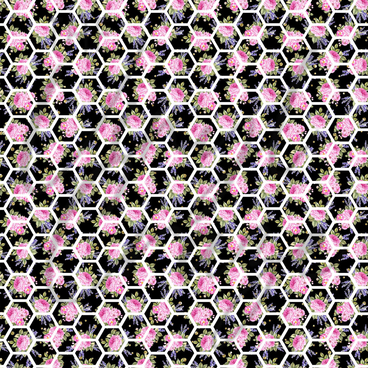 Vintage Pink Florals Adhesive Vinyl