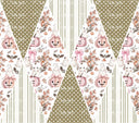 Vintage Pink Halloween Precut Diamonds vinyl tumbler wraps