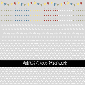 Vintage Circus Patchwork Set