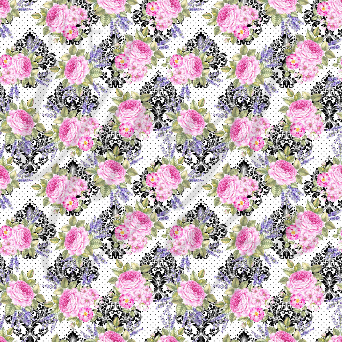 Vintage Pink Florals Adhesive Vinyl