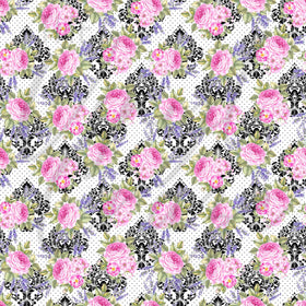Vintage Pink Florals Adhesive Vinyl