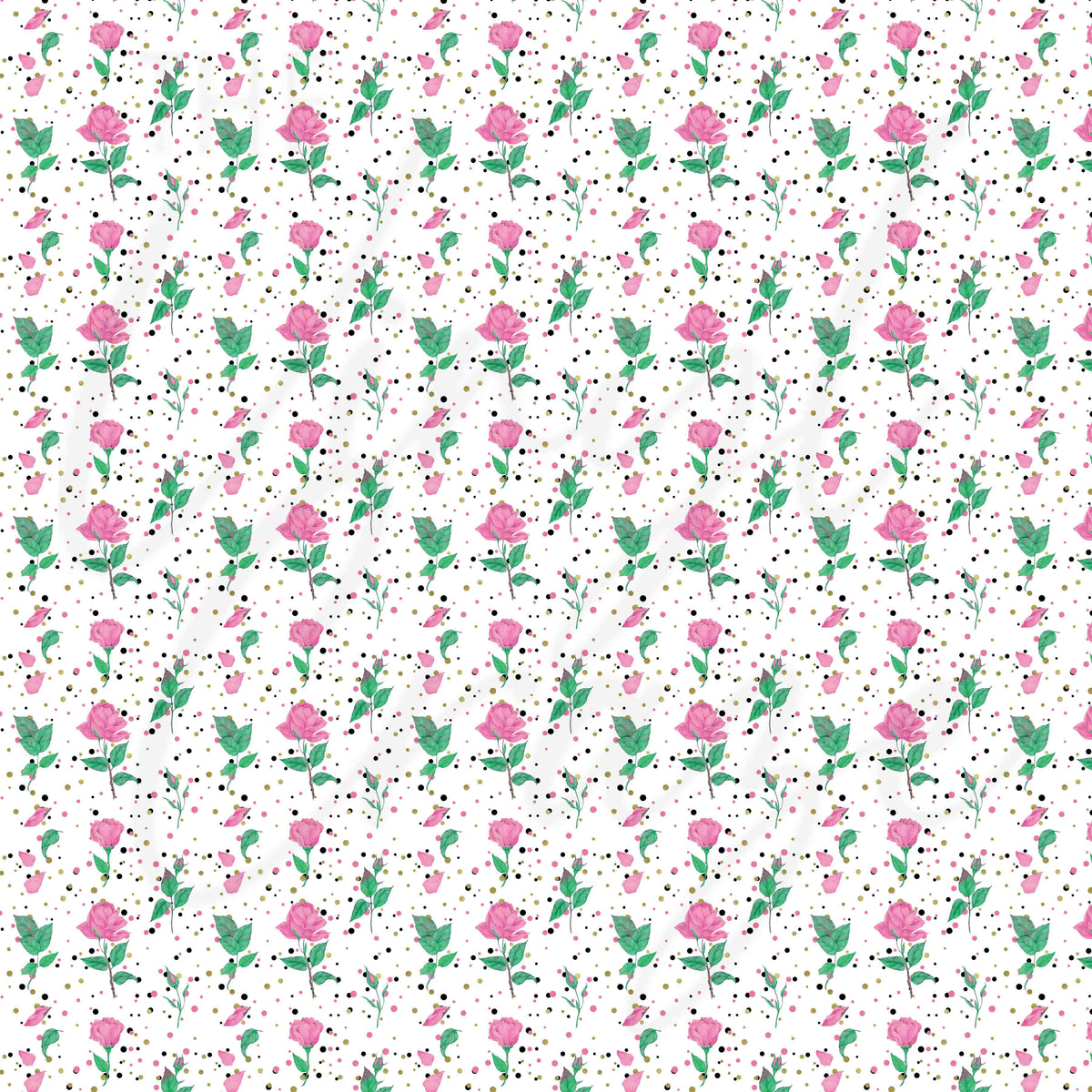 Vintage Pink Florals Adhesive Vinyl