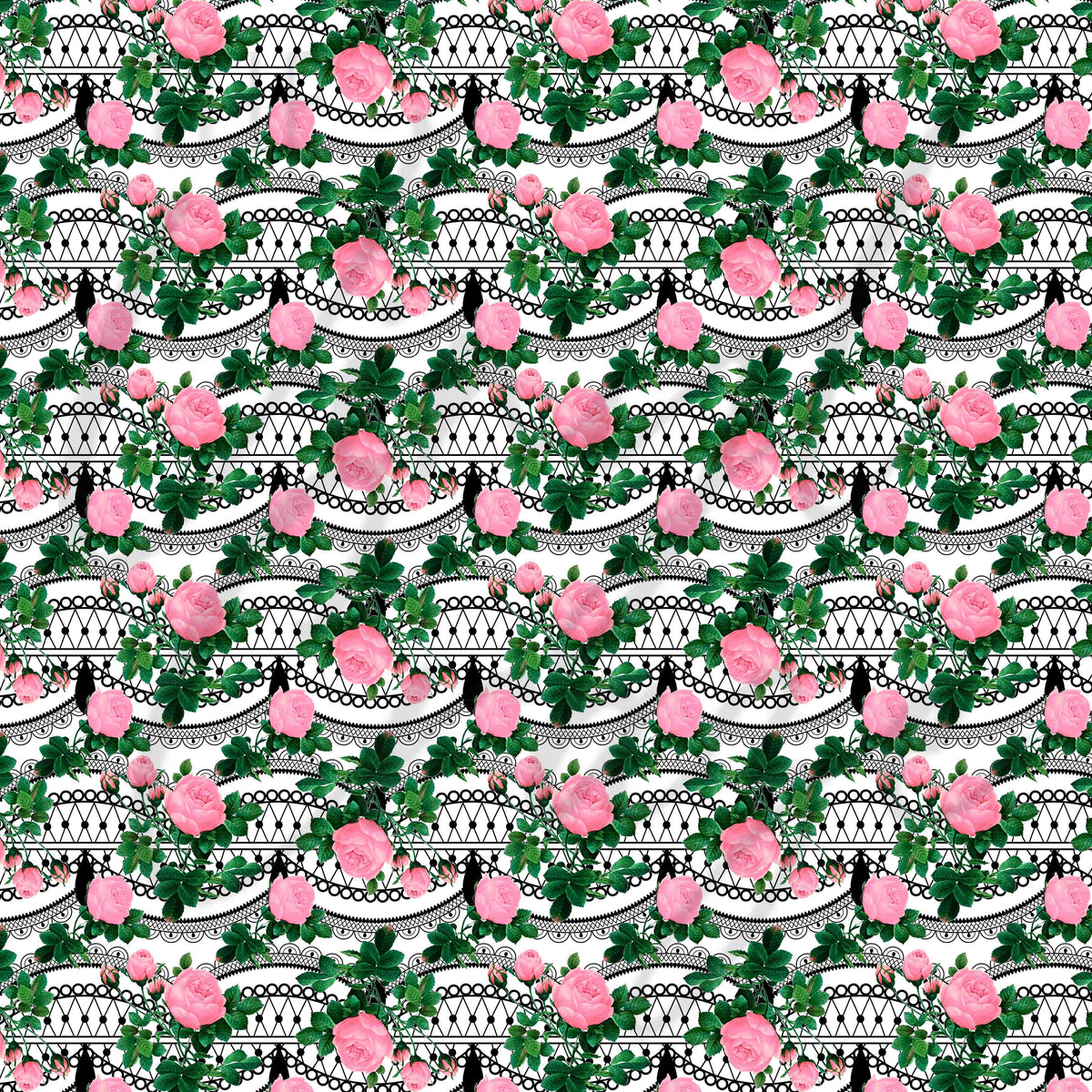 Vintage Pink Florals Adhesive Vinyl