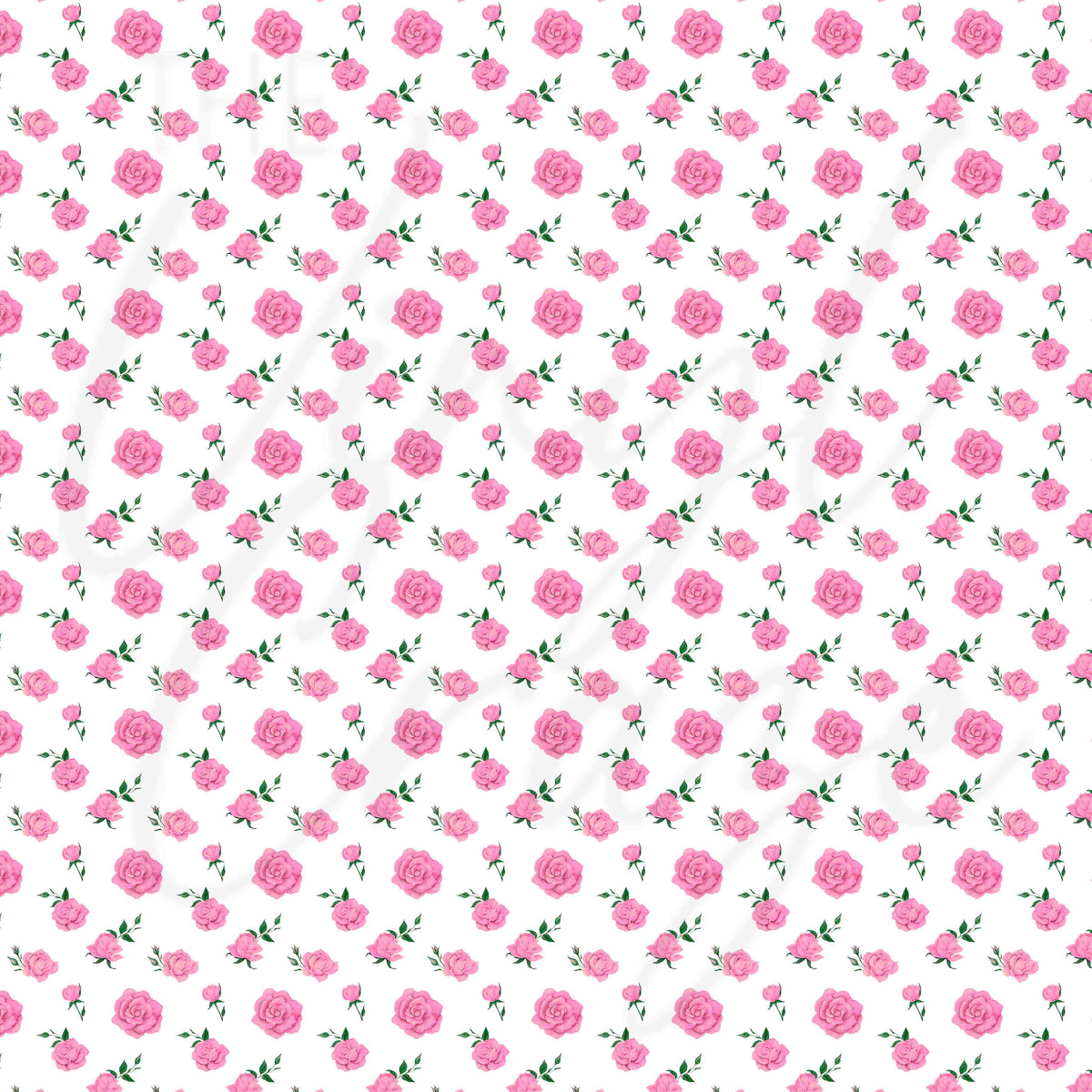 Vintage Pink Florals Adhesive Vinyl
