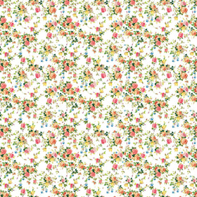 Vintage Flowers - Adhesive Vinyl