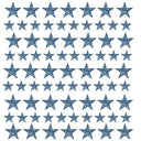 Vintage Stars blue UV DTF Decal sheet 10x10 sheet