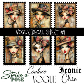 Vogue - UV DTF Decal sheet 2 Designs