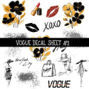 Vogue - UV DTF Decal sheet 2 Designs