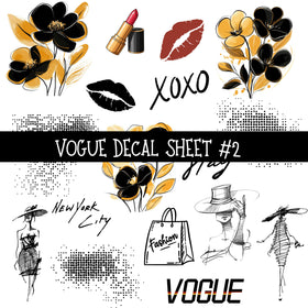 Vogue - UV DTF Decal sheet 2 Designs