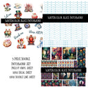 Watercolor Alice Doodle Patchwork Set