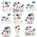 Watercolor Botanicals #2 UV DTF Decal sheet