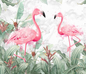 Watercolor Flamingo 20 oz Skinny Adhesive Vinyl Wrap