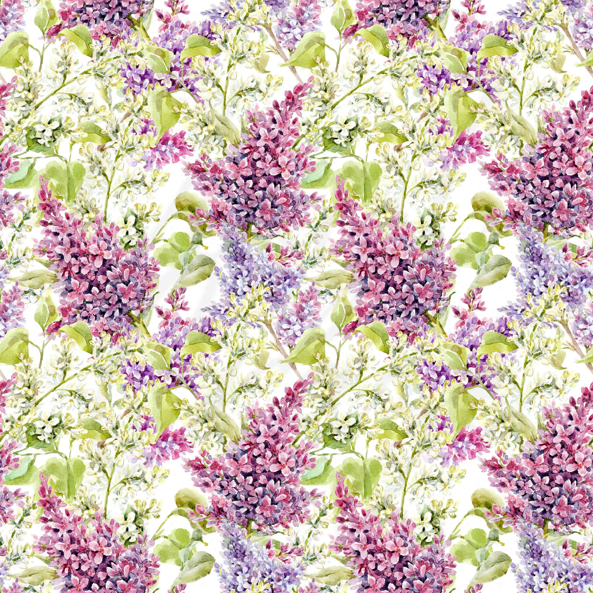 Watercolor Lilacs Adhesive Vinyl