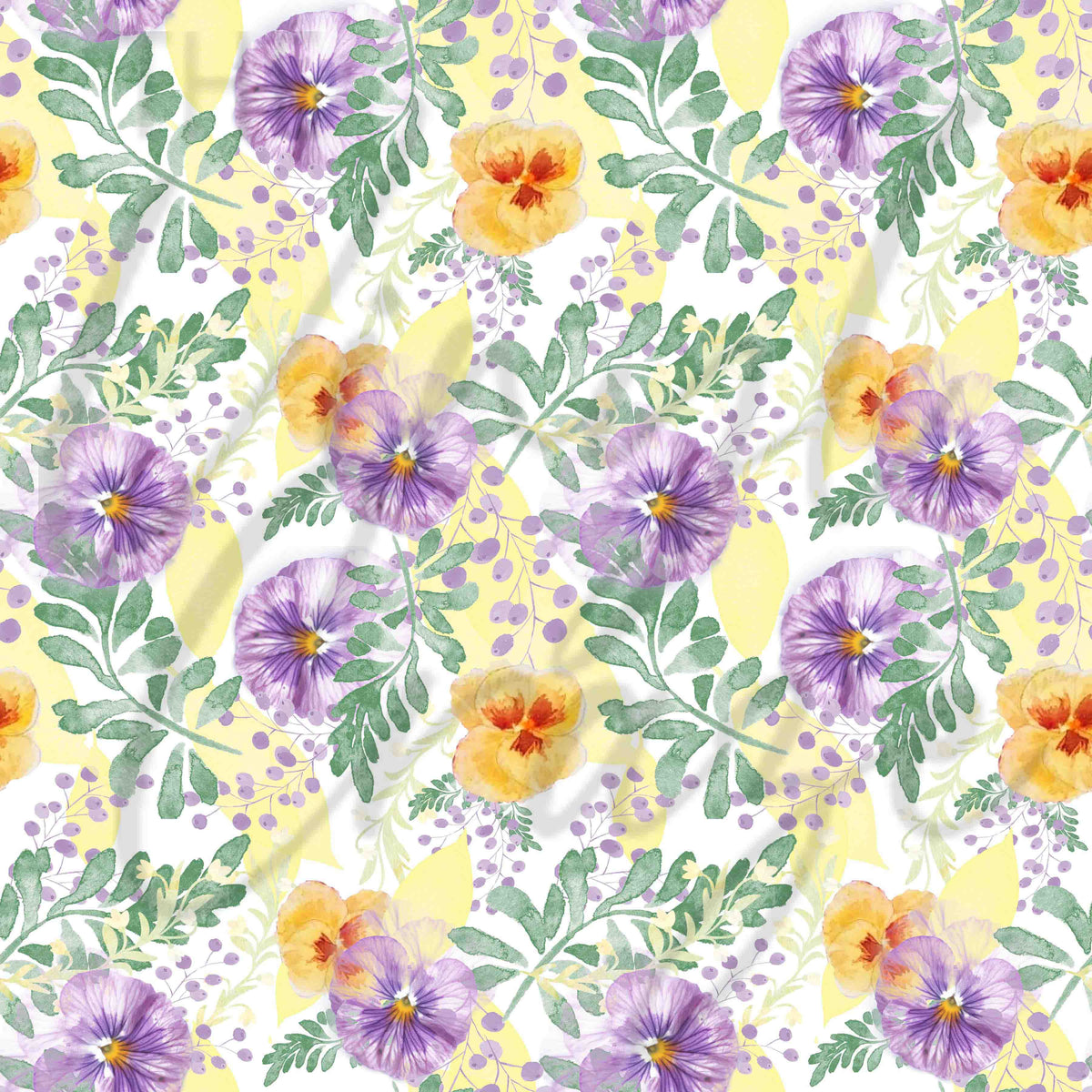 Watercolor Pansies Adhesive Vinyl