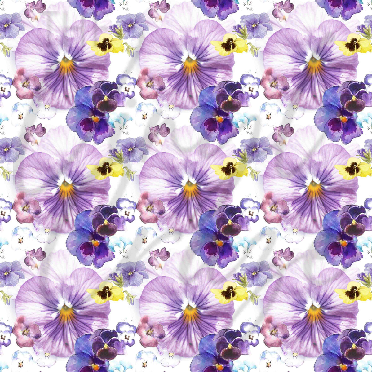 Watercolor Pansies Adhesive Vinyl