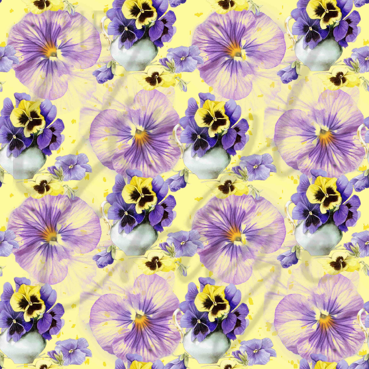 Watercolor Pansies Adhesive Vinyl