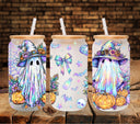 Watercolor Ghosts UV DTF Libbey wrap