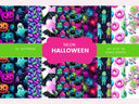 Neon Halloween 12x12 Vinyl Sheets- 10 Designs Available