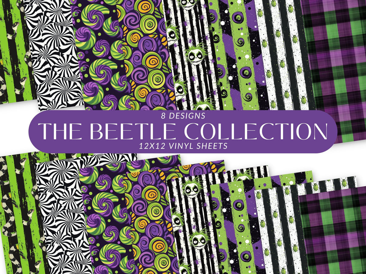 The Beetle Collection 12x12 Vinyl Sheets- 8 Designs Available