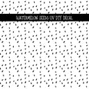 Watermelon Seeds UV DTF Decal sheets