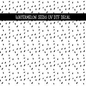 Watermelon Seeds UV DTF Decal sheets