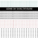 Wedding Day Doodle Patchwork Set