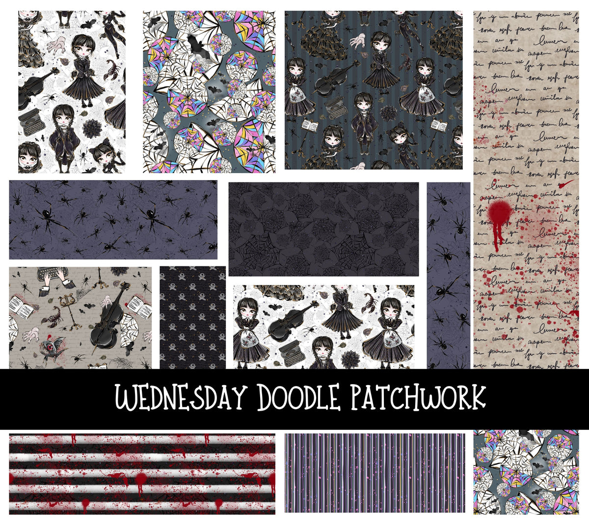 Wednesday Doodle Patchwork Set