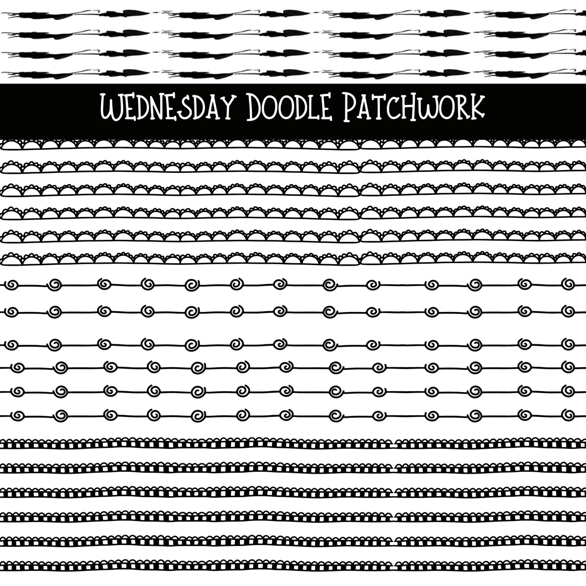 Wednesday Doodle Patchwork Set