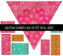 Western Elements UV DTF Decal sheets 11 designs available