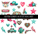 Western Elements UV DTF Decal sheets 11 designs available