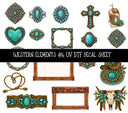 Western Elements UV DTF Decal sheets 11 designs available