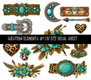 Western Elements UV DTF Decal sheets 11 designs available