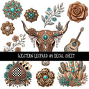 Western Leopard Decal sheets 4 designs available