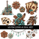 Western Leopard Decal sheets 4 designs available