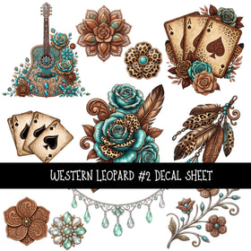 Western Leopard Decal sheets 4 designs available