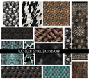 Western Skull Doodle Patchwork Set