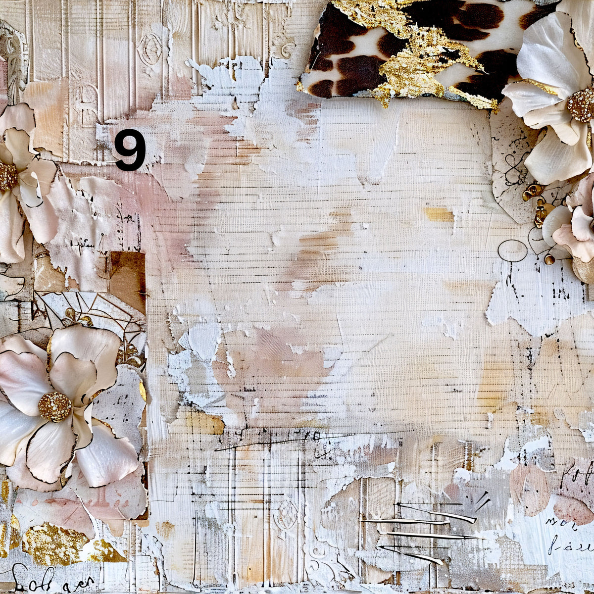 Western Floral and Cow Collection 12x12 Vinyl Sheets- 12 Designs Available