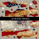 We the People Torn pages UV DTF Decal sheets