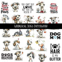 Whimsical Dogs Doodle Patchwork Set