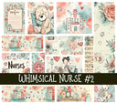 Whimsical Nurse Doodle Patchwork Sets 2 styles available